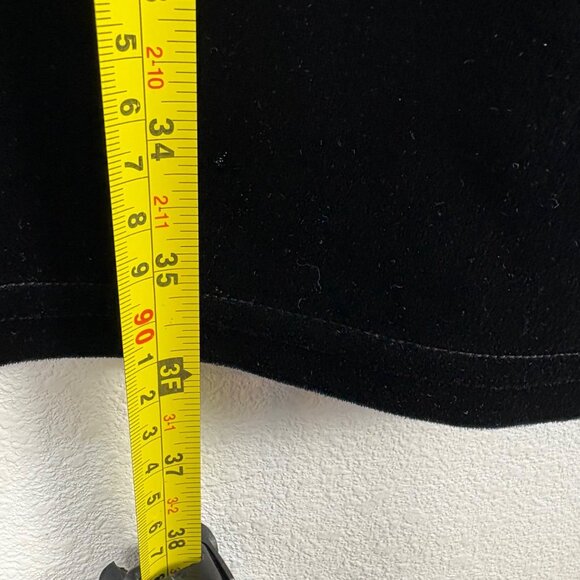 VTG Scott McClintock Black Velvet Midi/Maxi Skirt Sz 8 Old Money Romantic Luxury - Picture 8 of 9